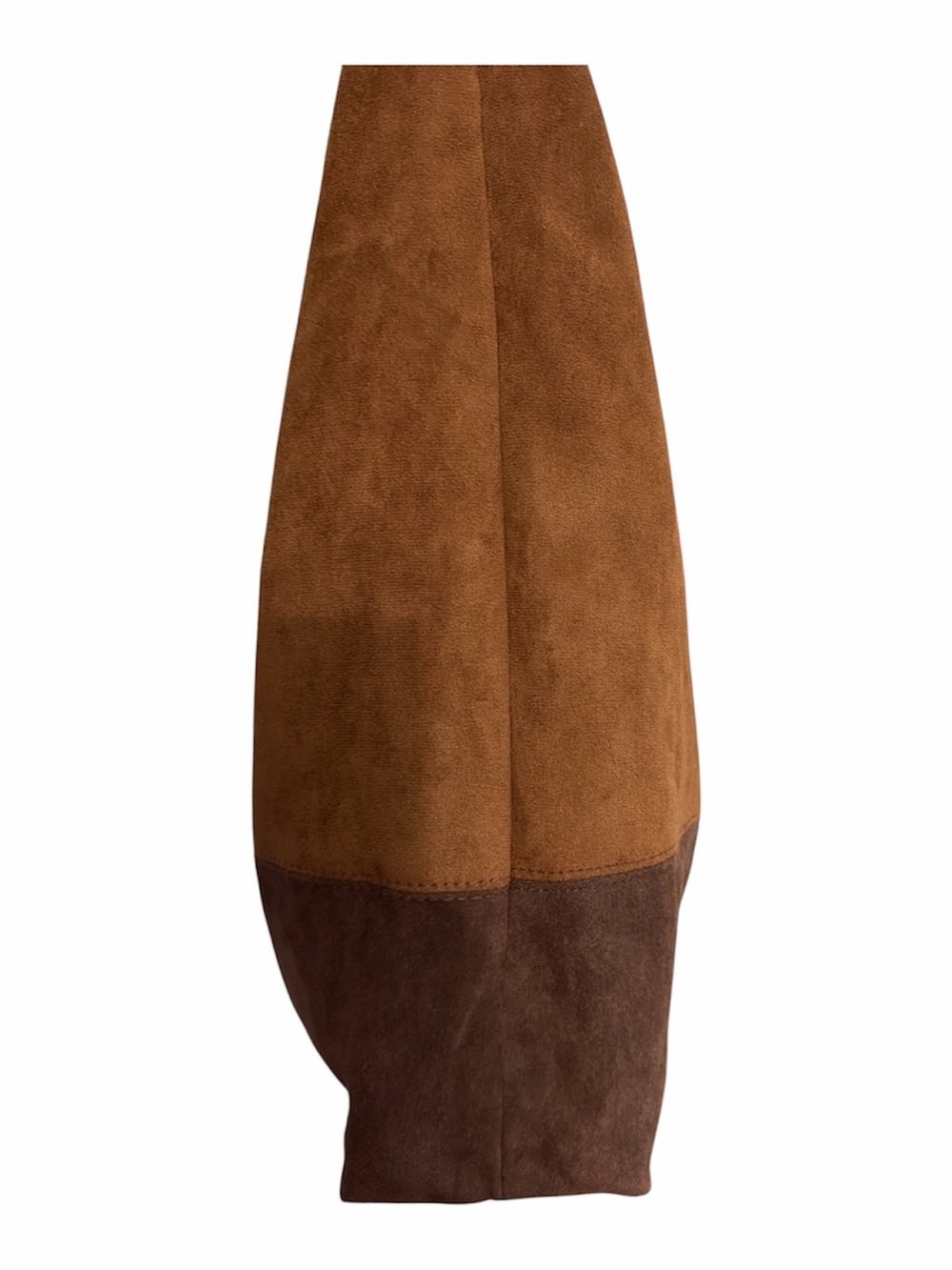 Steve Madden BCarey Brown Patchwork Suede Hobo Bag - Picture 7 of 7